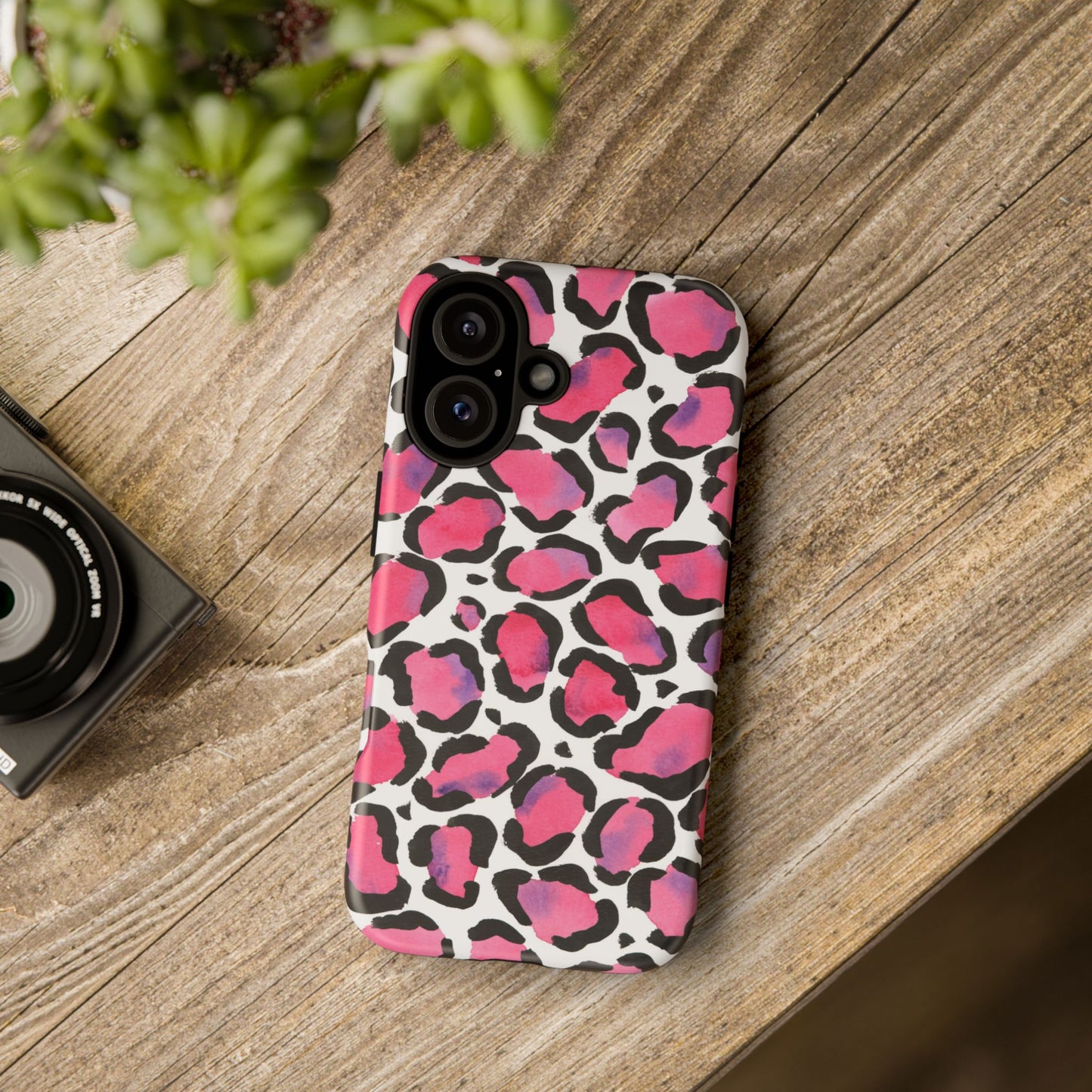 Wild in Pink- Leopard Print Phone Case