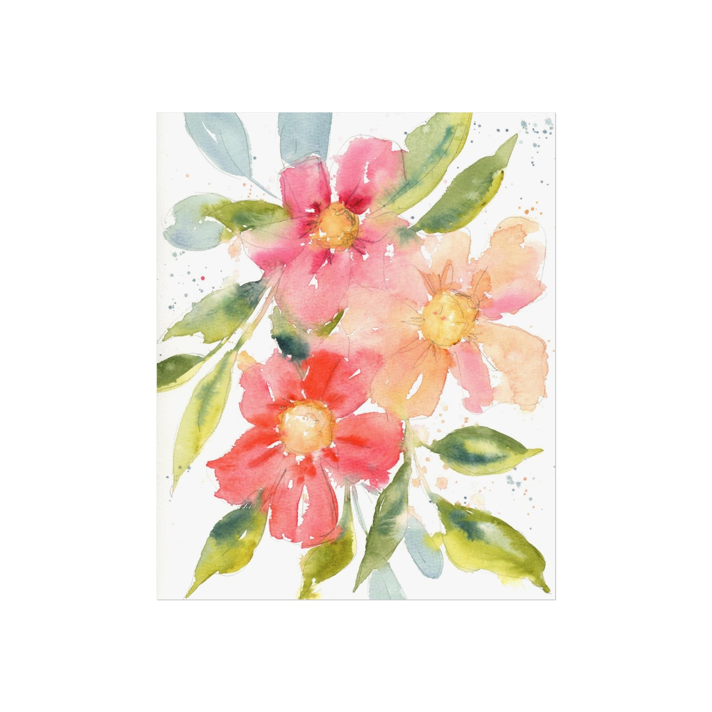 Soft Floral Watercolor Fine Art Prints