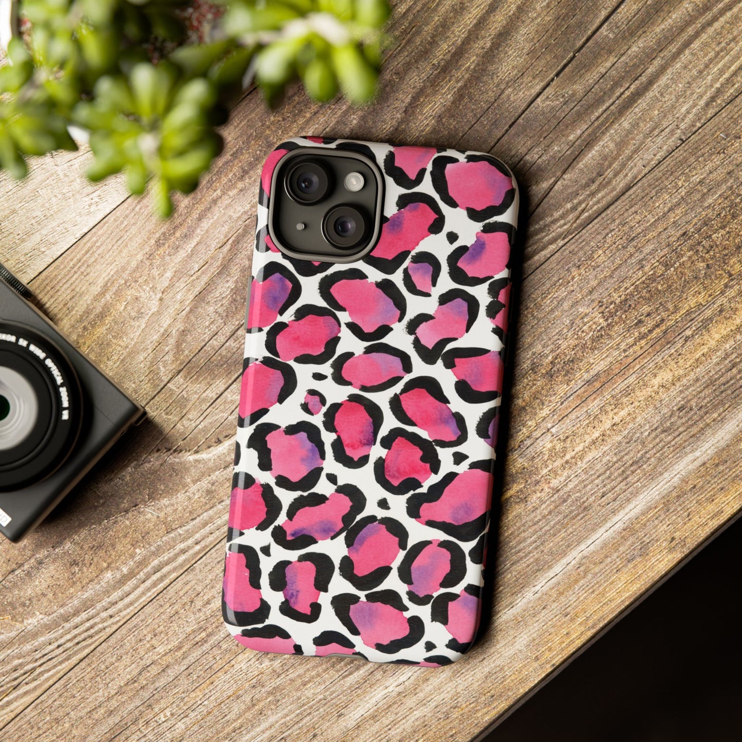 Wild in Pink- Leopard Print Phone Case
