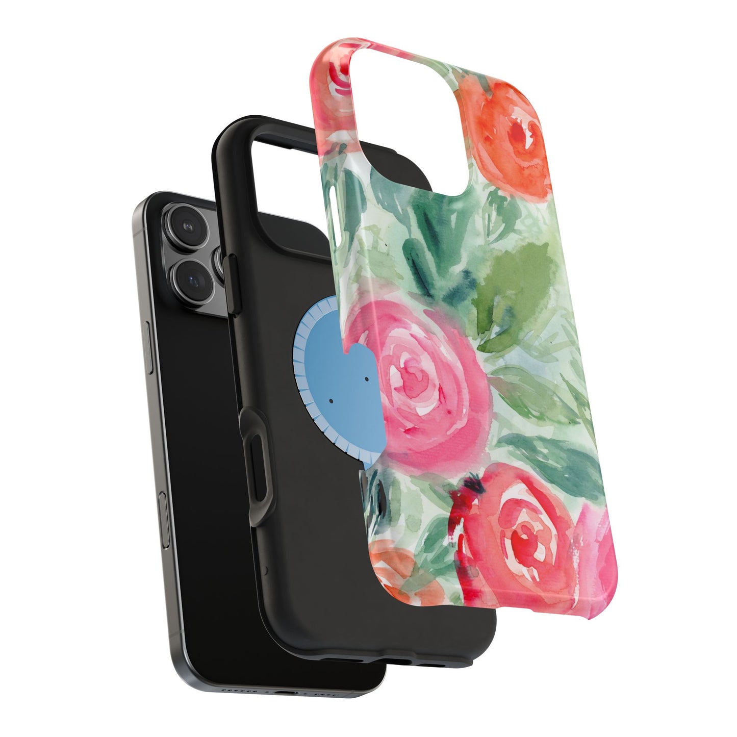 Loose Floral Watercolor Magnetic Phone Cover