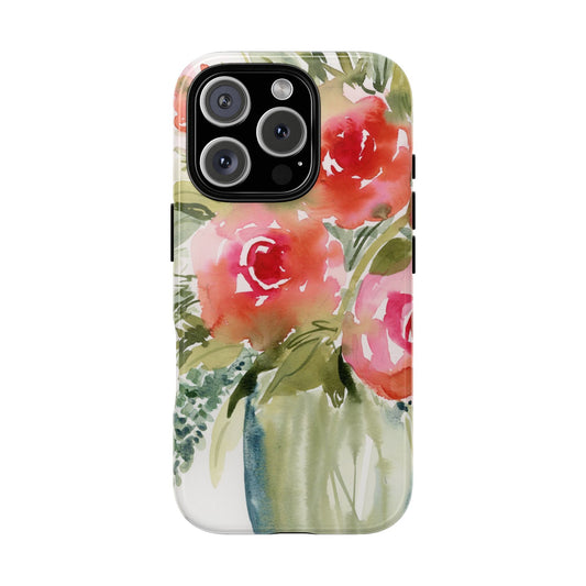 Soft Rose Watercolor Art Phone Case