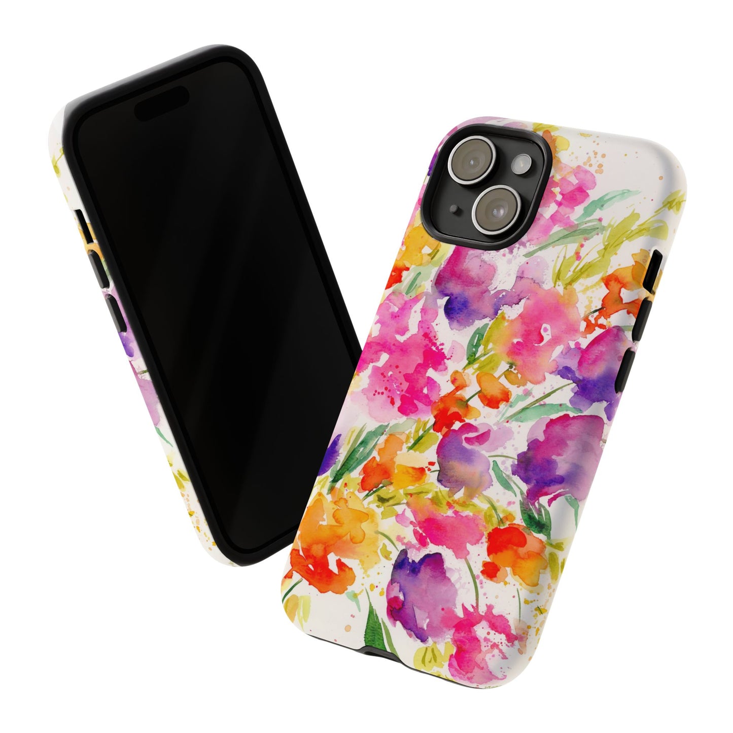Floral Pop, Watercolor Painted Phone Case