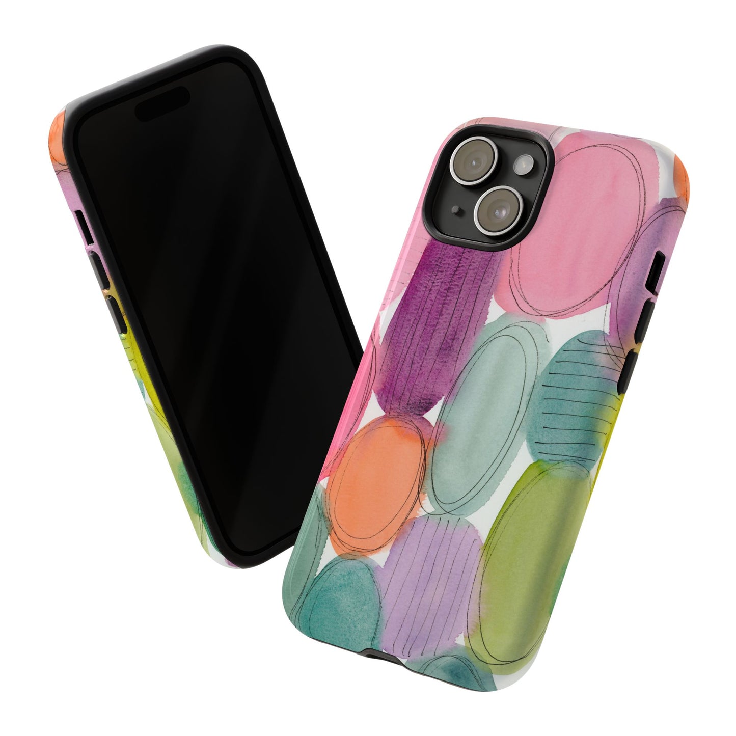 Dream in Color Classic Phone Case, Abstract Watercolor Phone Case