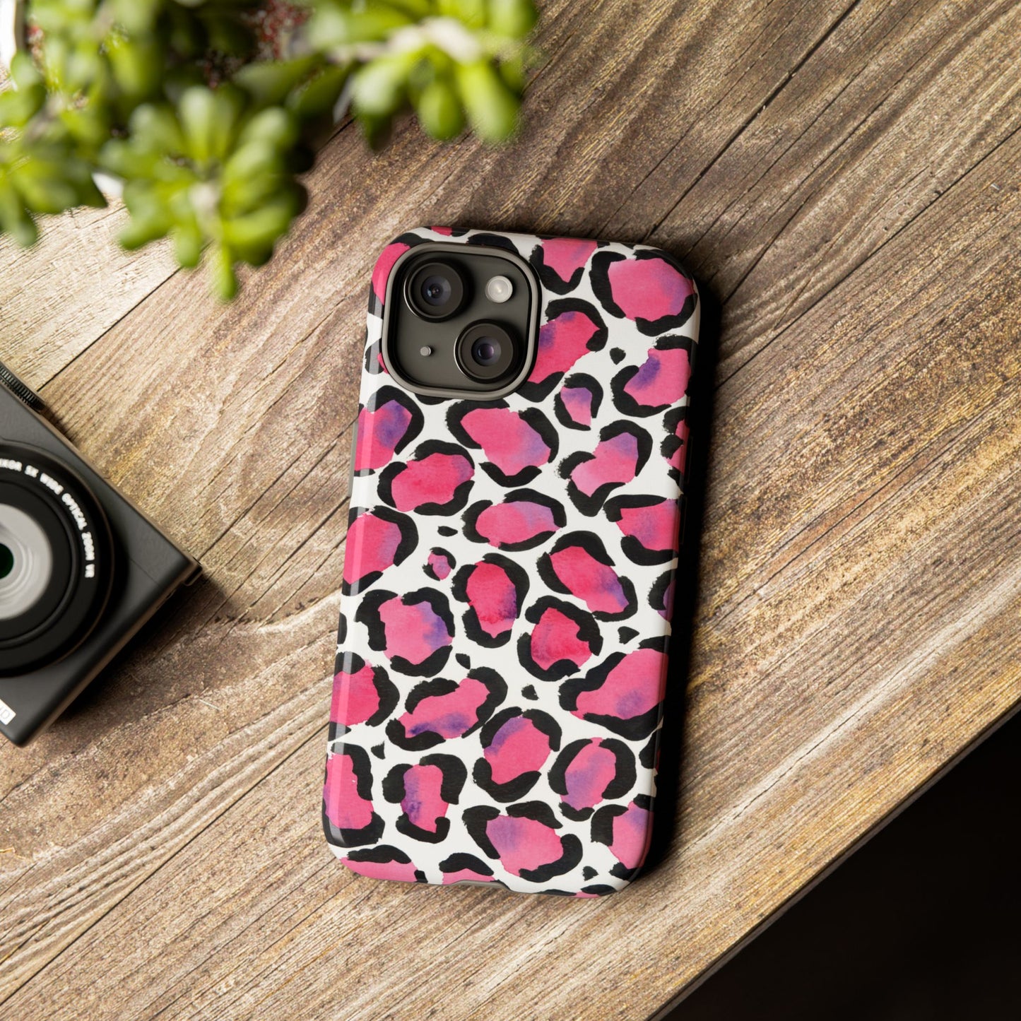 Wild in Pink- Leopard Print Phone Case