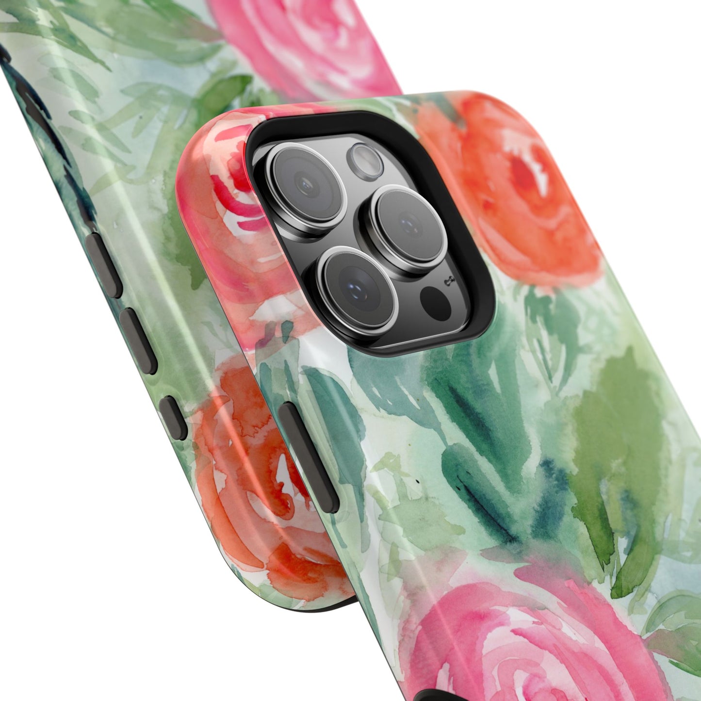 Loose Floral Watercolor Magnetic Phone Cover