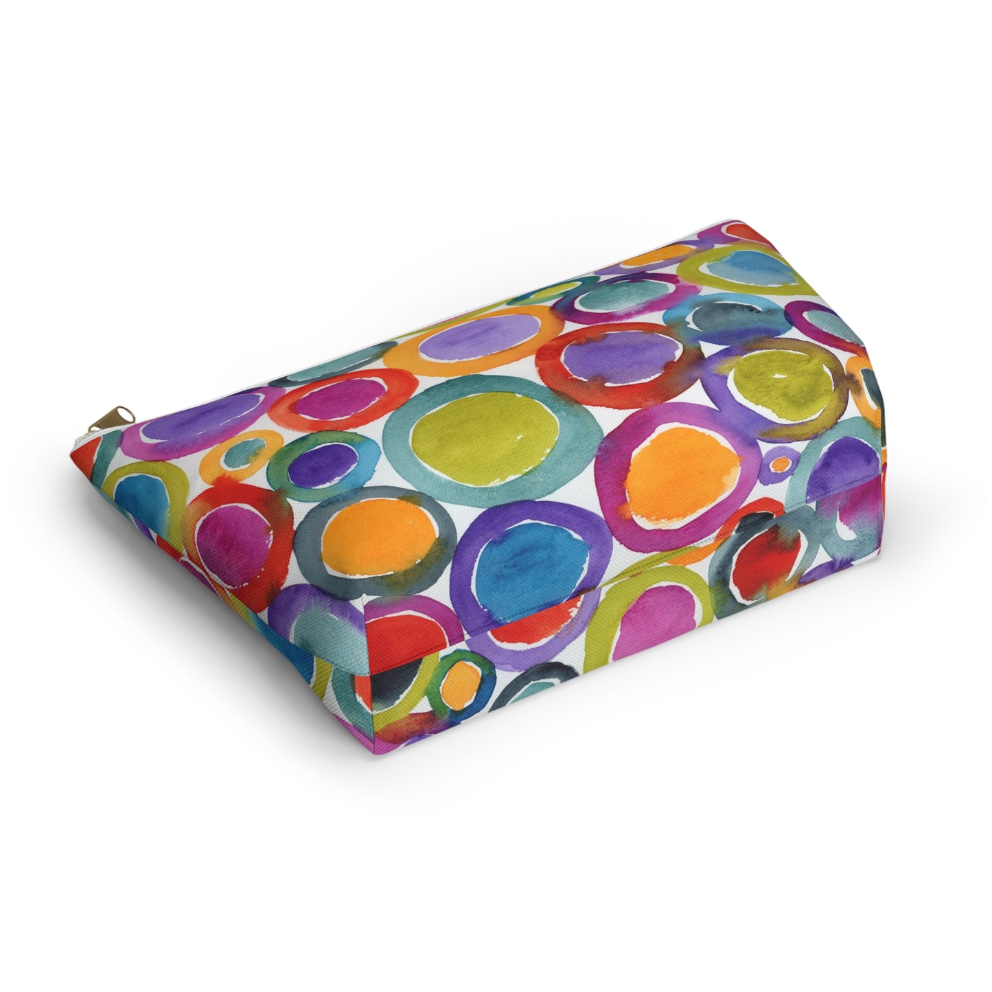 Abstract Colorful zip up Accessory Pouch