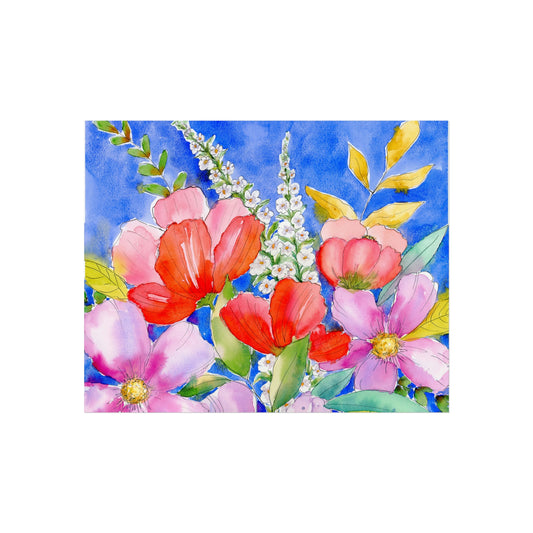 Colorful Floral Watercolor Fine Art Prints, 1 of 2