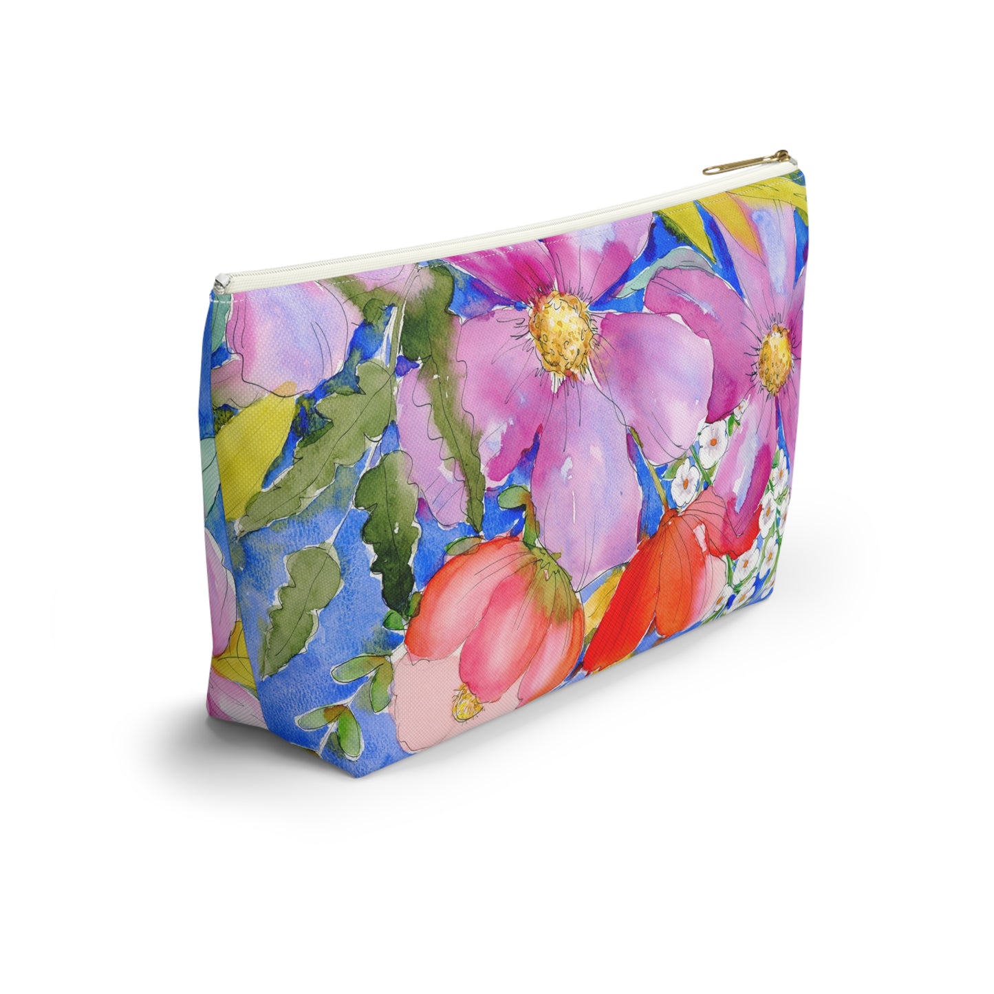 Bright Floral Blooms Accessory Pouch