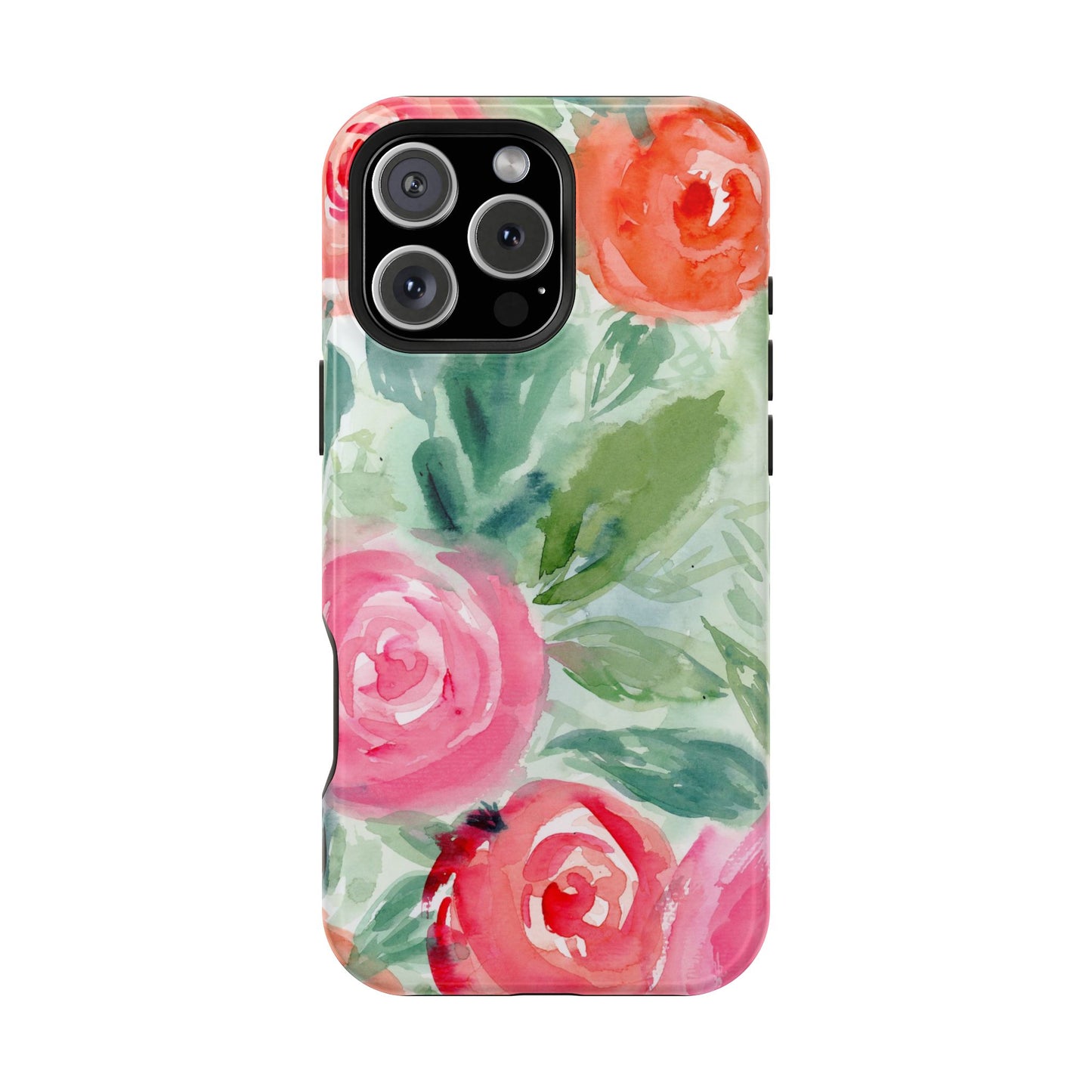 Loose Floral Watercolor Magnetic Phone Cover