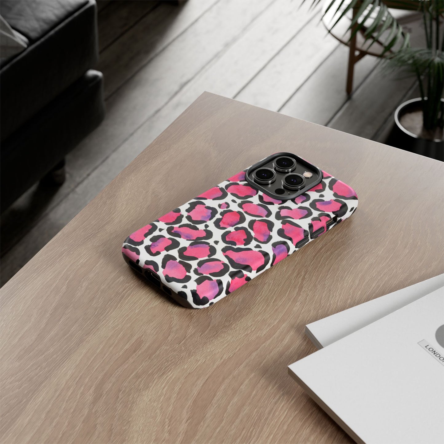 Wild in Pink- Leopard Print Phone Case