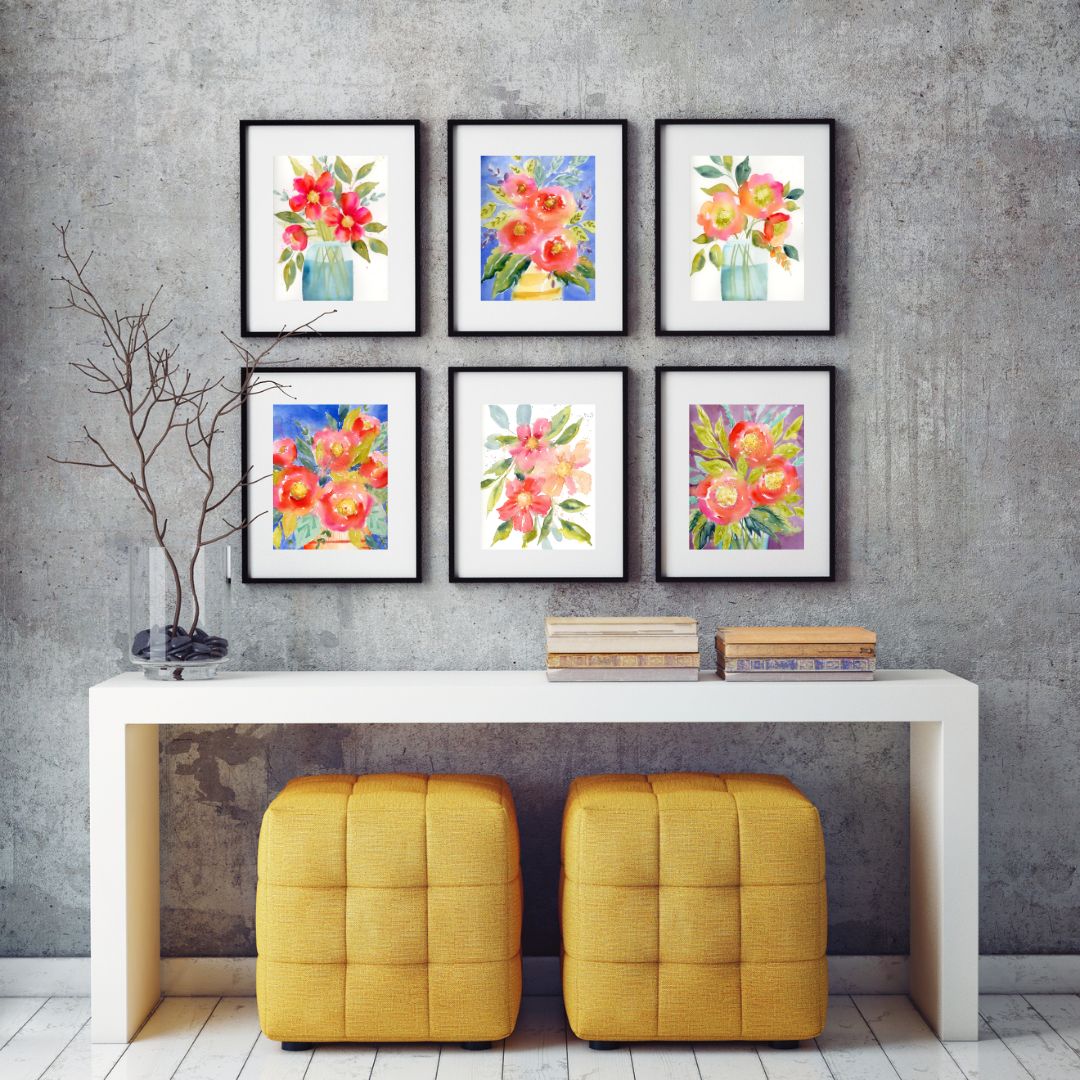 Soft Floral Watercolor Fine Art Prints