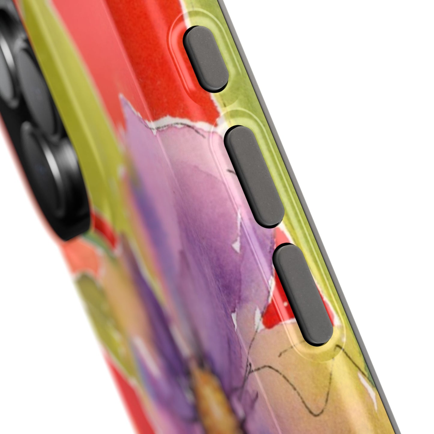 Lime & Lavender Heat Colorful Floral Magnetic Phone Case