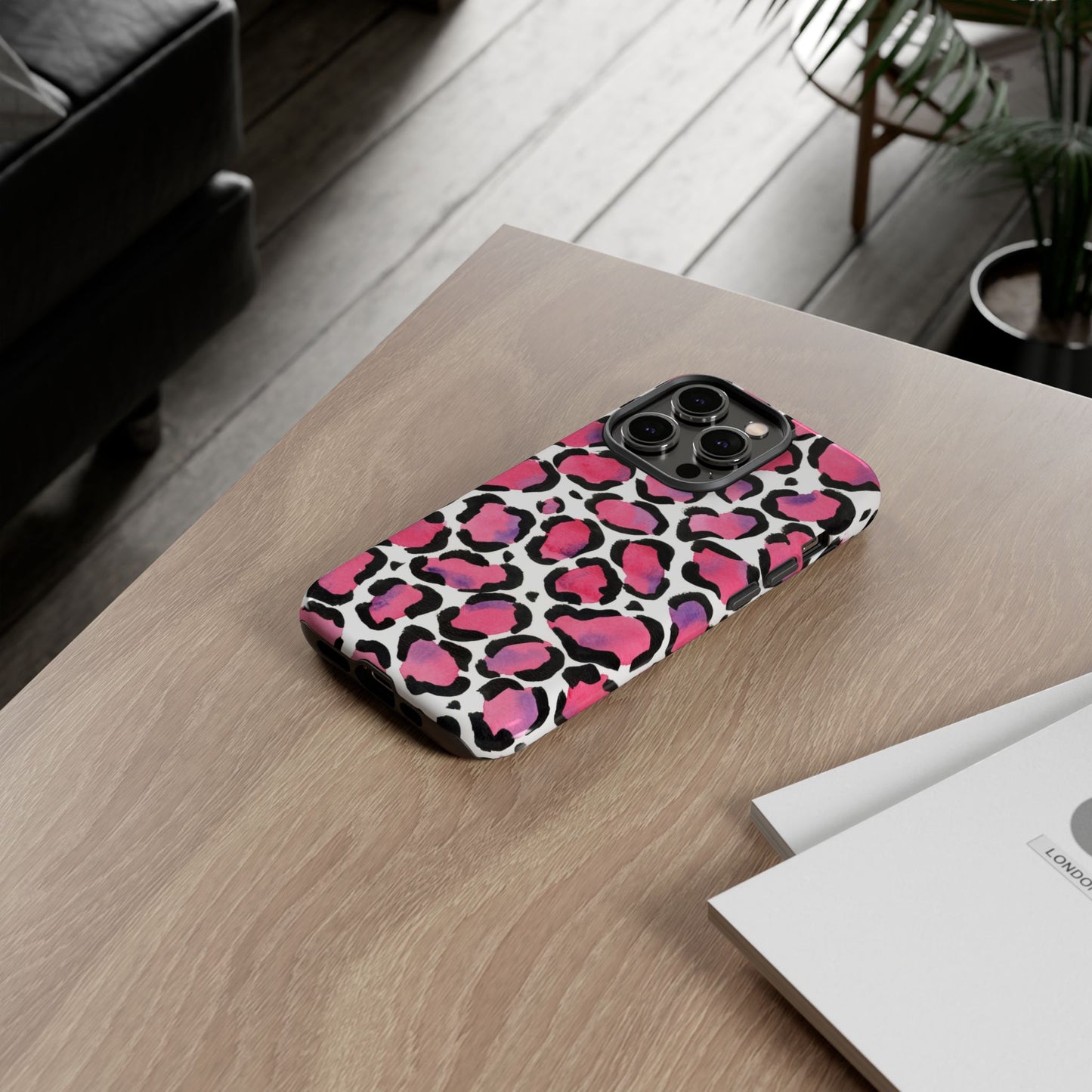 Wild in Pink- Leopard Print Phone Case