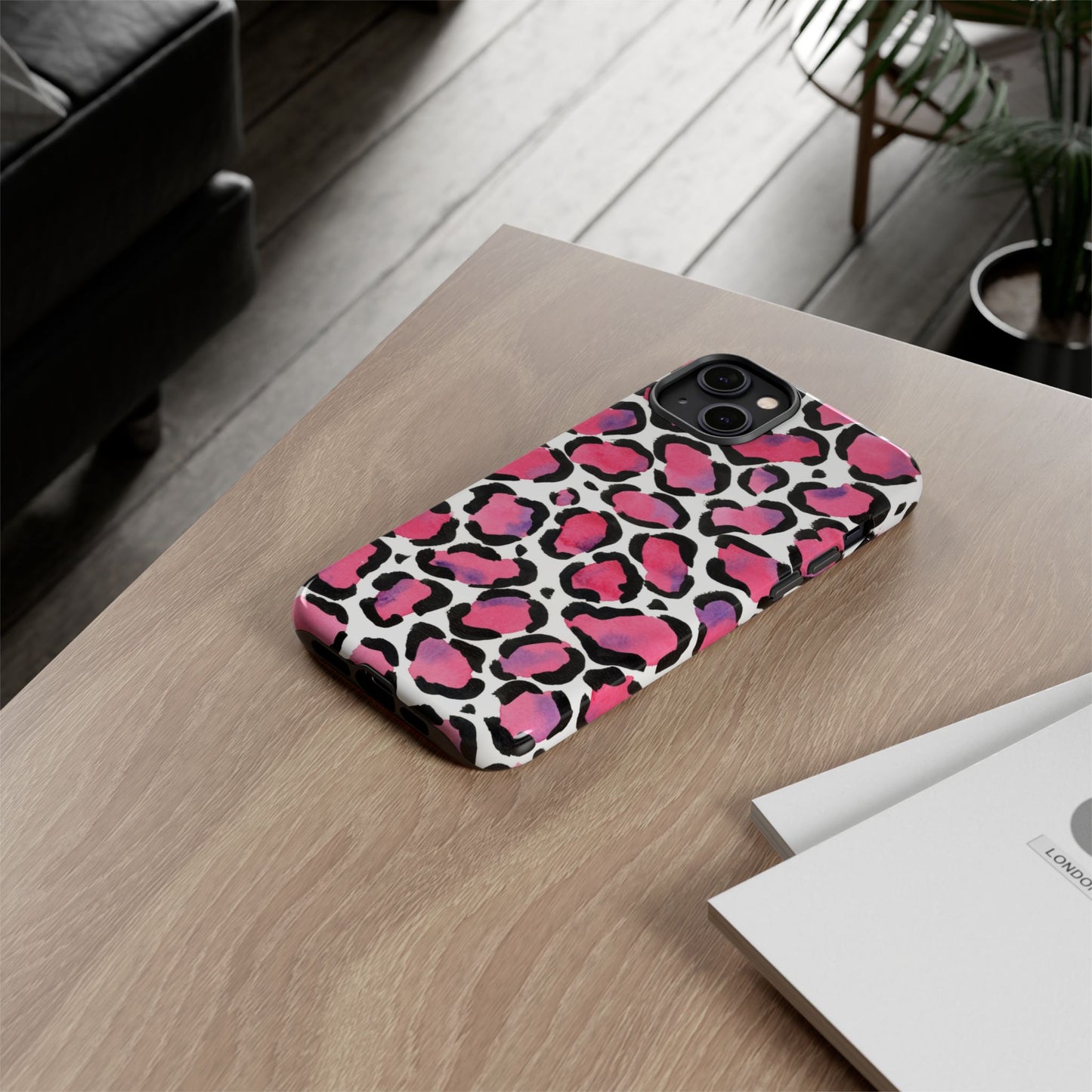 Wild in Pink- Leopard Print Phone Case