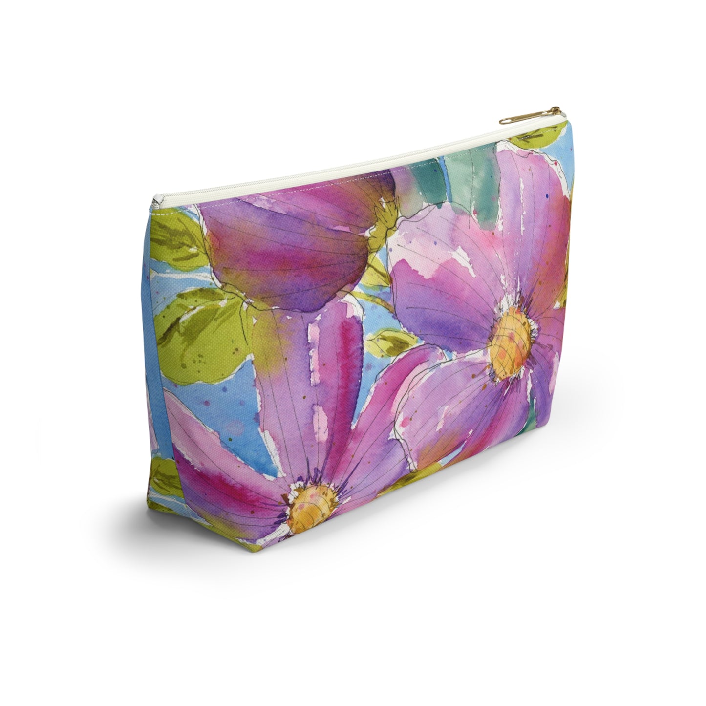Bold Purple Flower Pouch