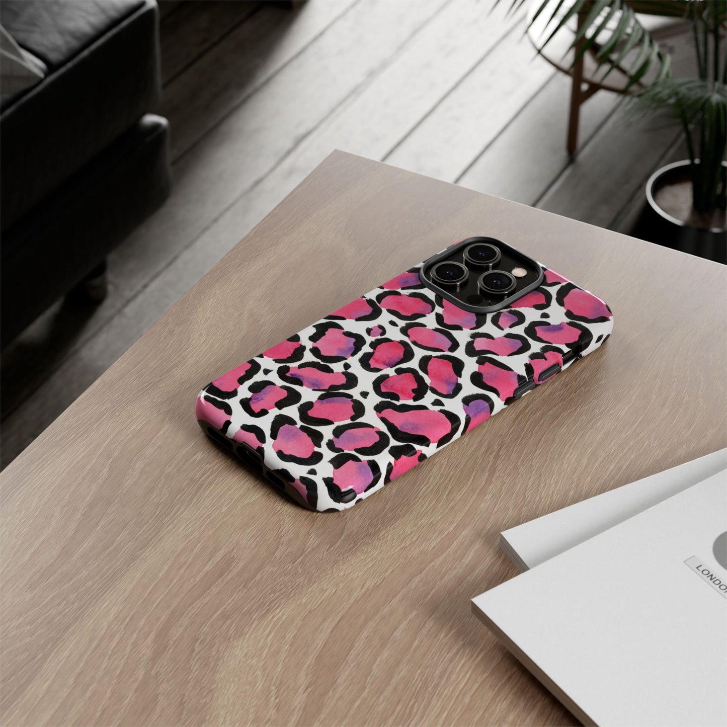 Wild in Pink- Leopard Print Phone Case