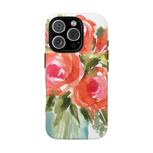 Painted in Happiness, Watercolor Floral Phone Case