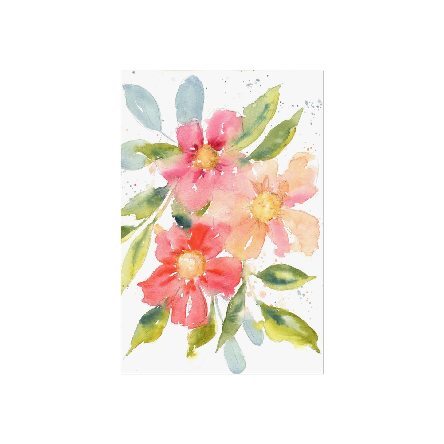 Soft Floral Watercolor Fine Art Prints