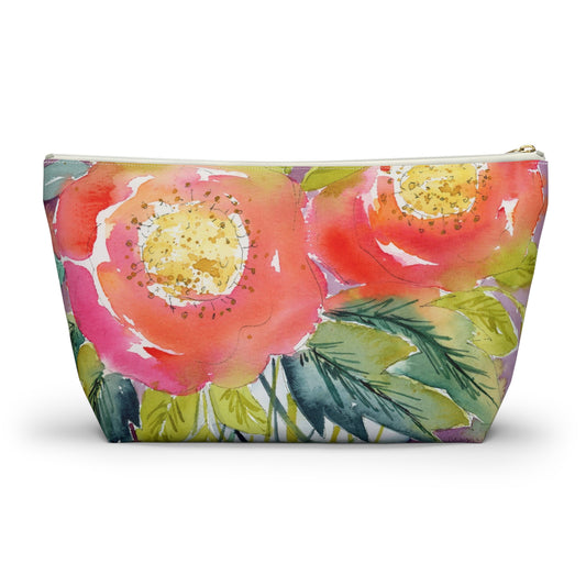 Bold Bloom Carry All Zip Pouch
