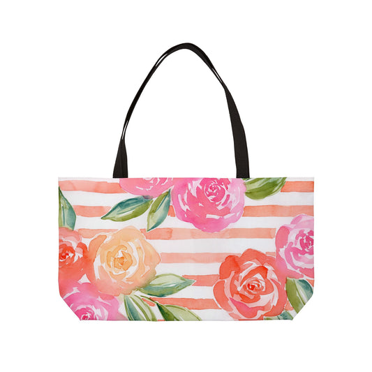 Peachy Keen Bloom Weekender Tote Bag