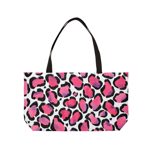 Large Floral Weekender Tote Bag - Large Watercolor Painted Tote, Great Gift for Mom, Teachers, Graduation - Travel Tote, Collage Bag,