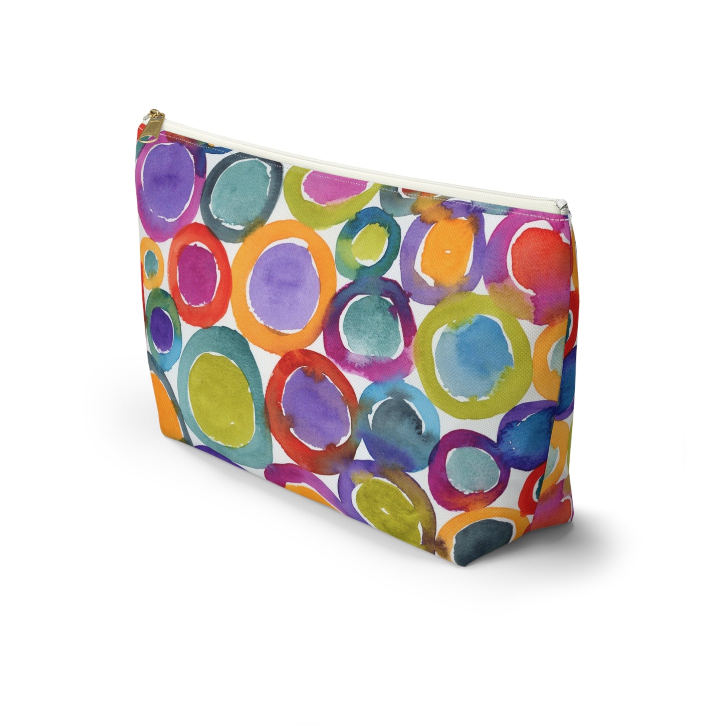 Abstract Colorful zip up Accessory Pouch