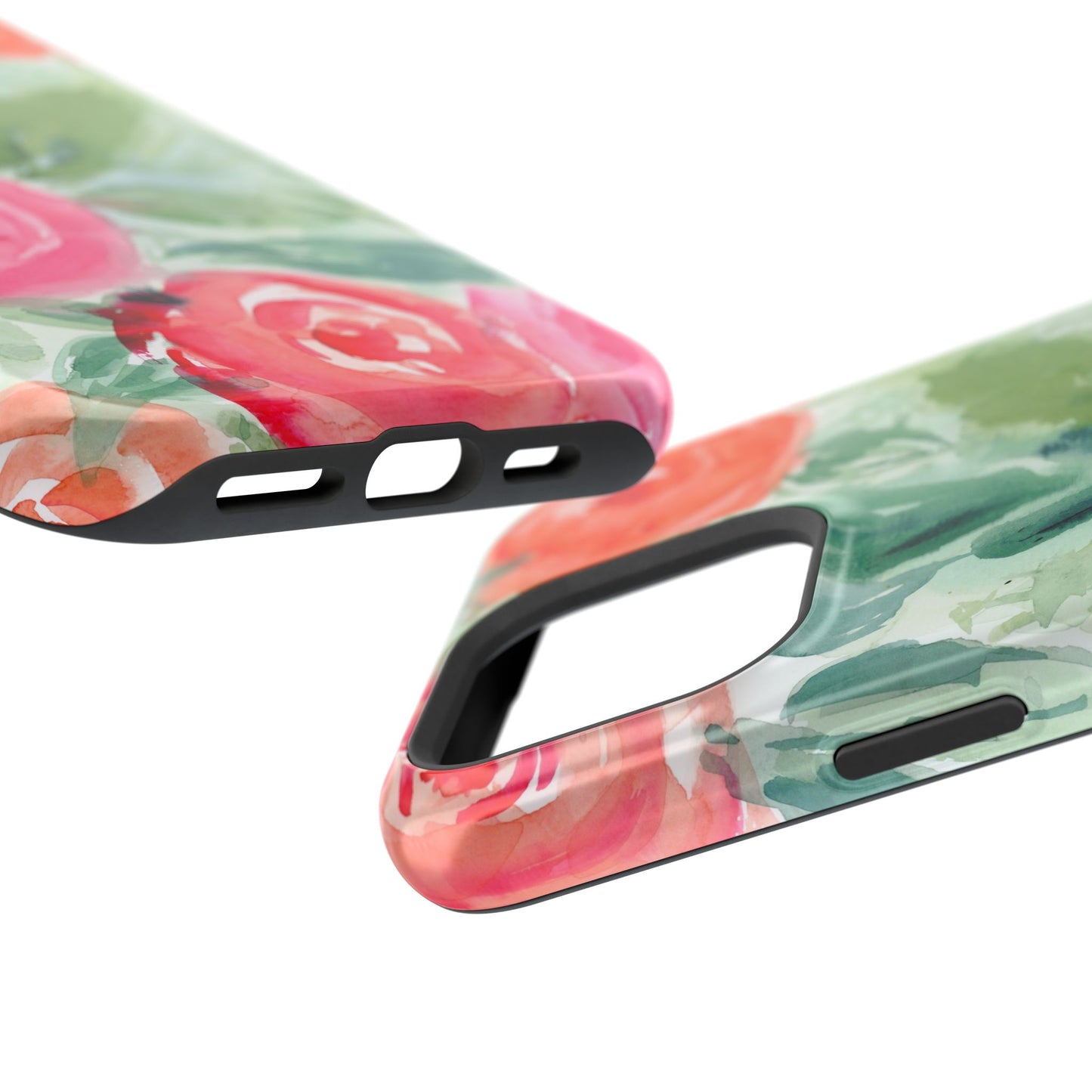 Loose Floral Watercolor Magnetic Phone Cover