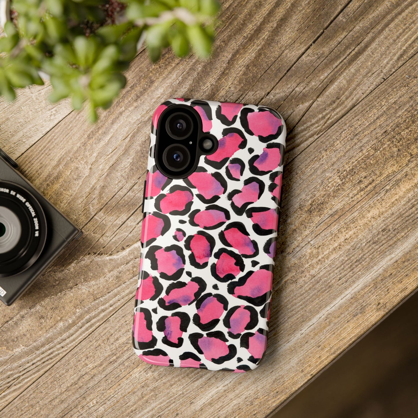 Wild in Pink- Leopard Print Phone Case