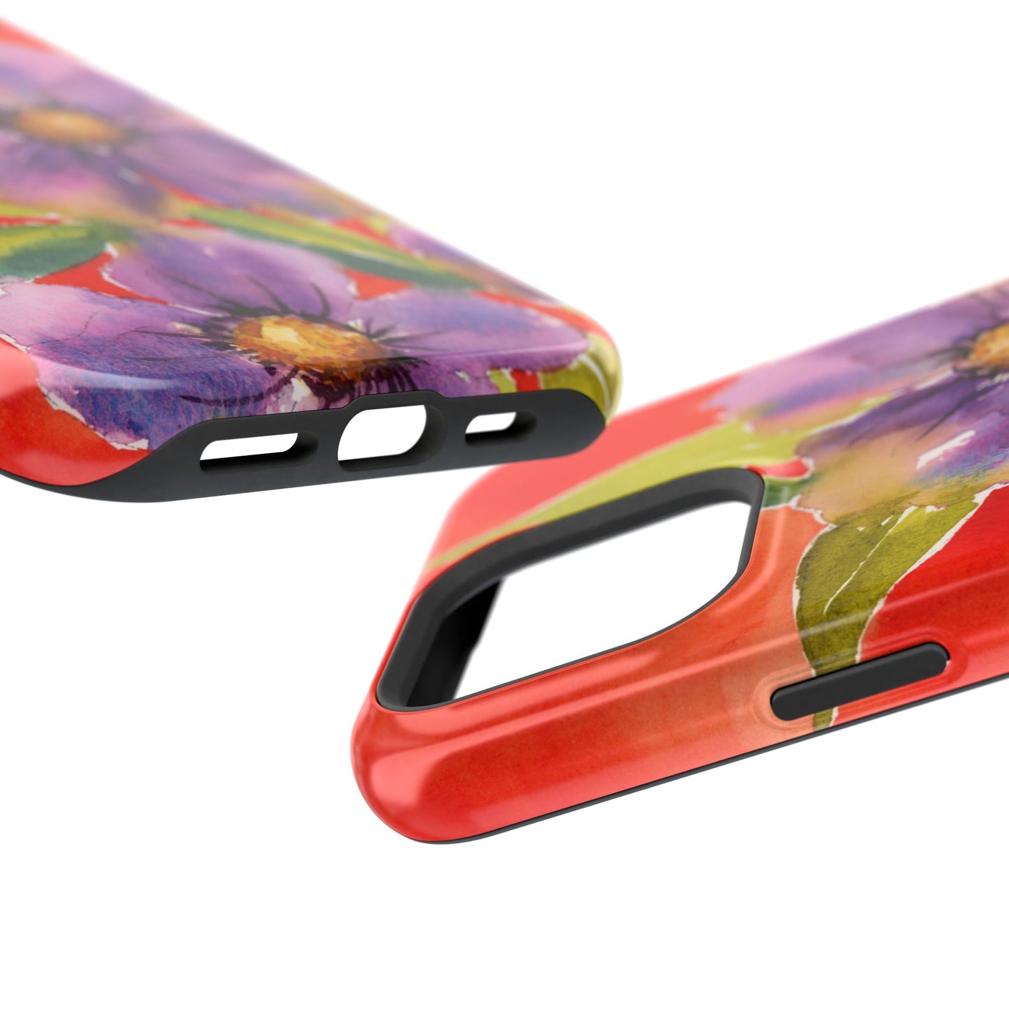 Lime & Lavender Heat Colorful Floral Magnetic Phone Case