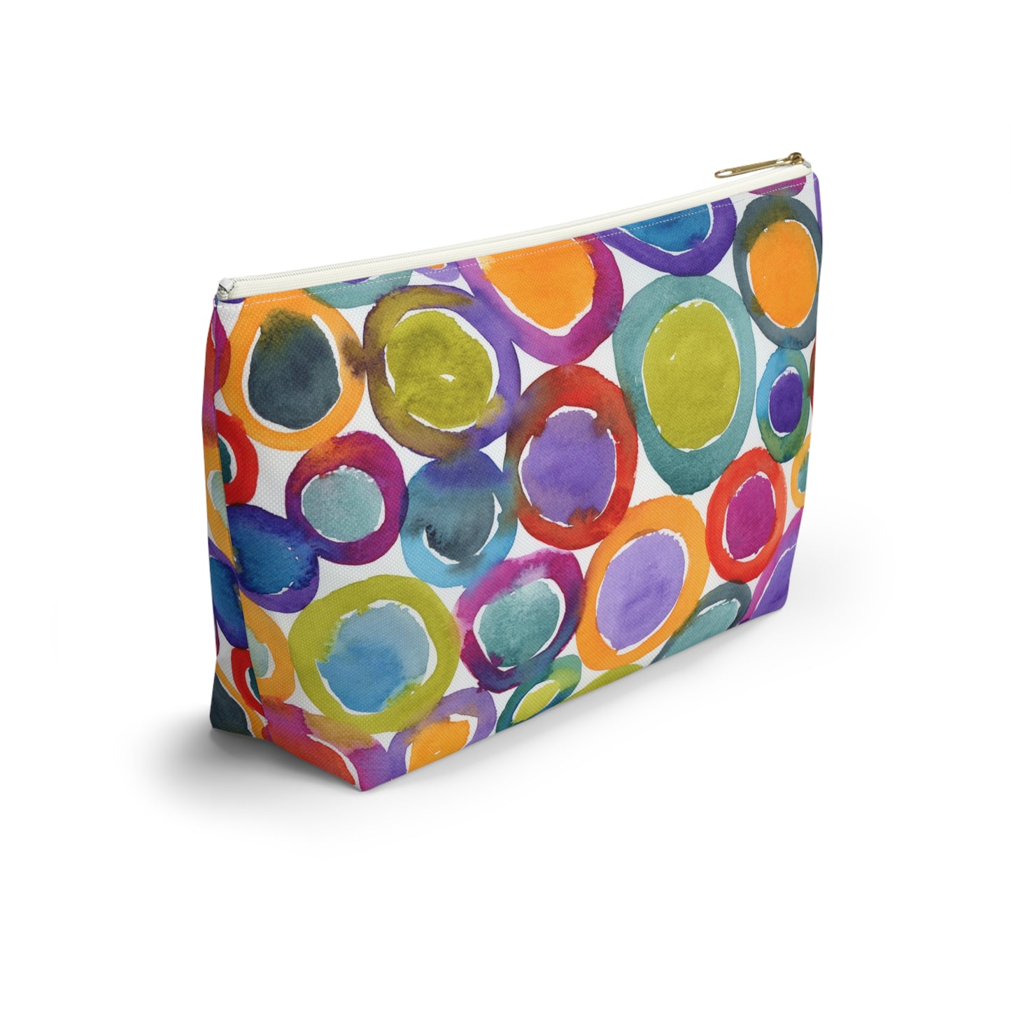 Abstract Colorful zip up Accessory Pouch