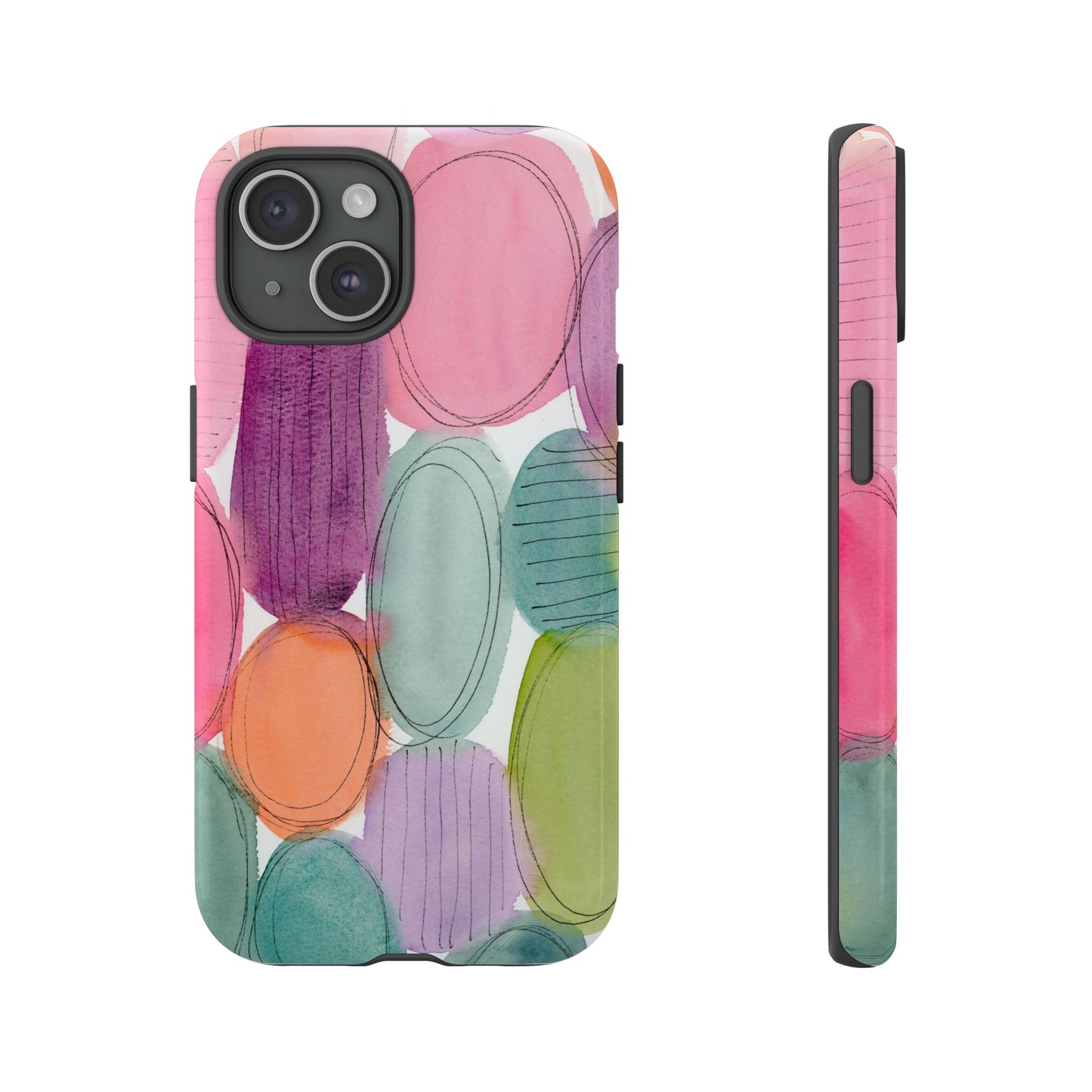 Dream in Color Classic Phone Case, Abstract Watercolor Phone Case