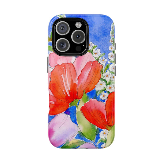 Joy in Full Bloom, Watercolor Painted Phone Case