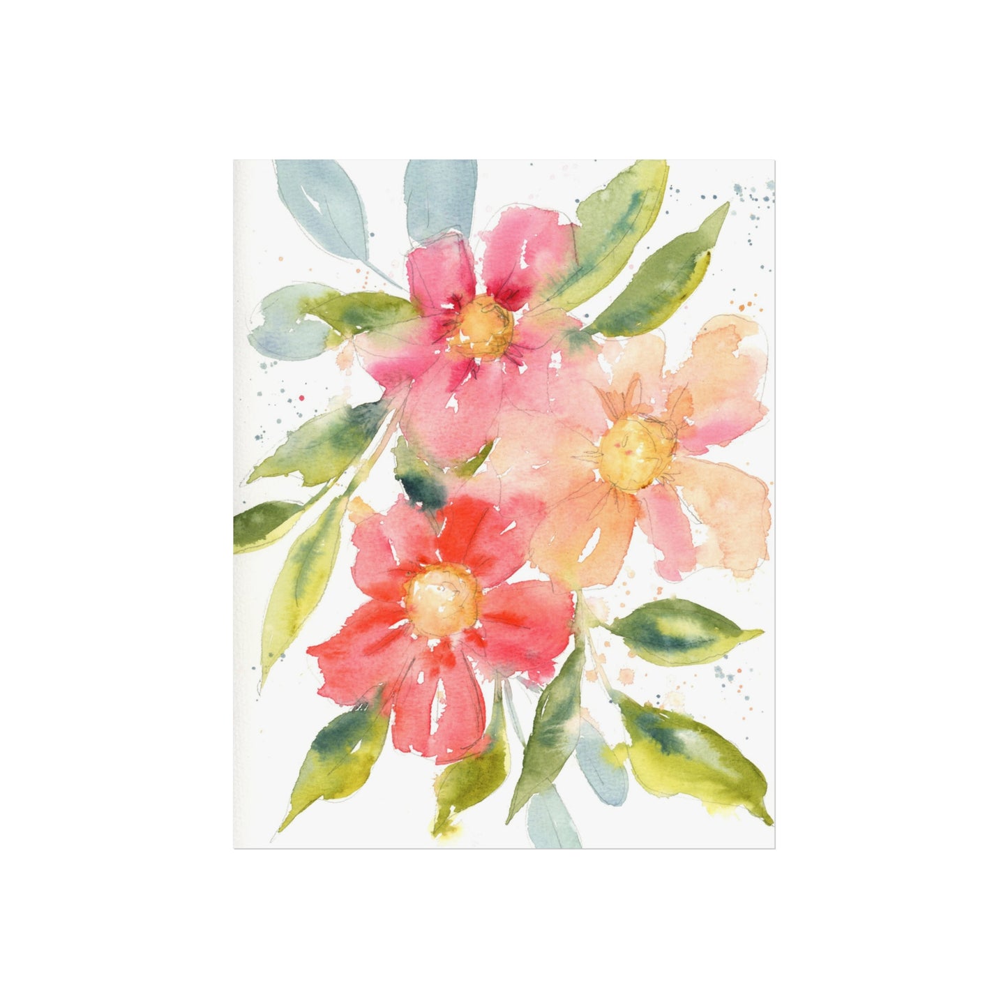 Soft Floral Watercolor Fine Art Prints
