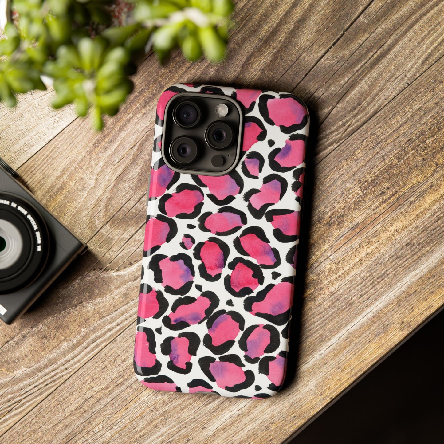 Wild in Pink- Leopard Print Phone Case