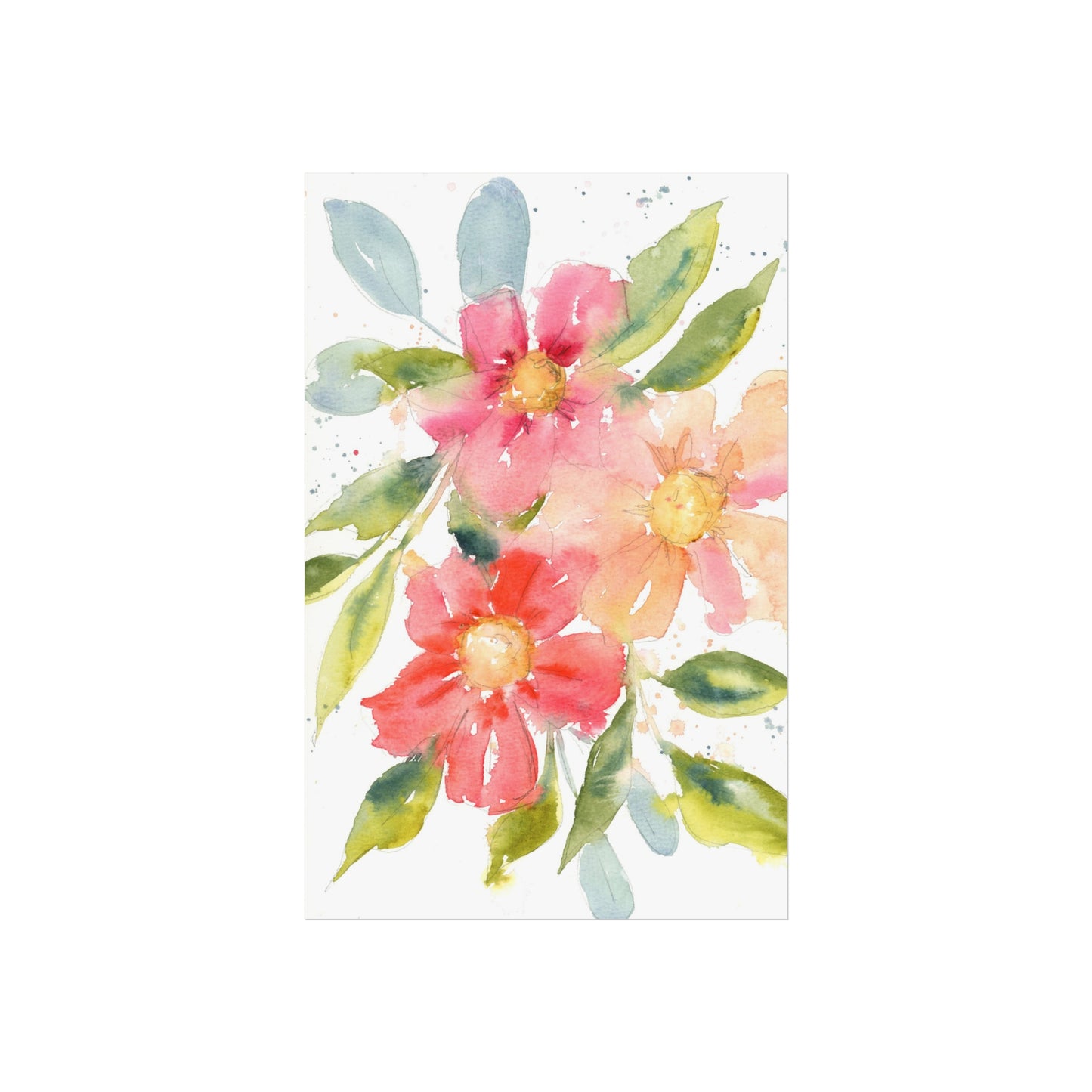 Soft Floral Watercolor Fine Art Prints