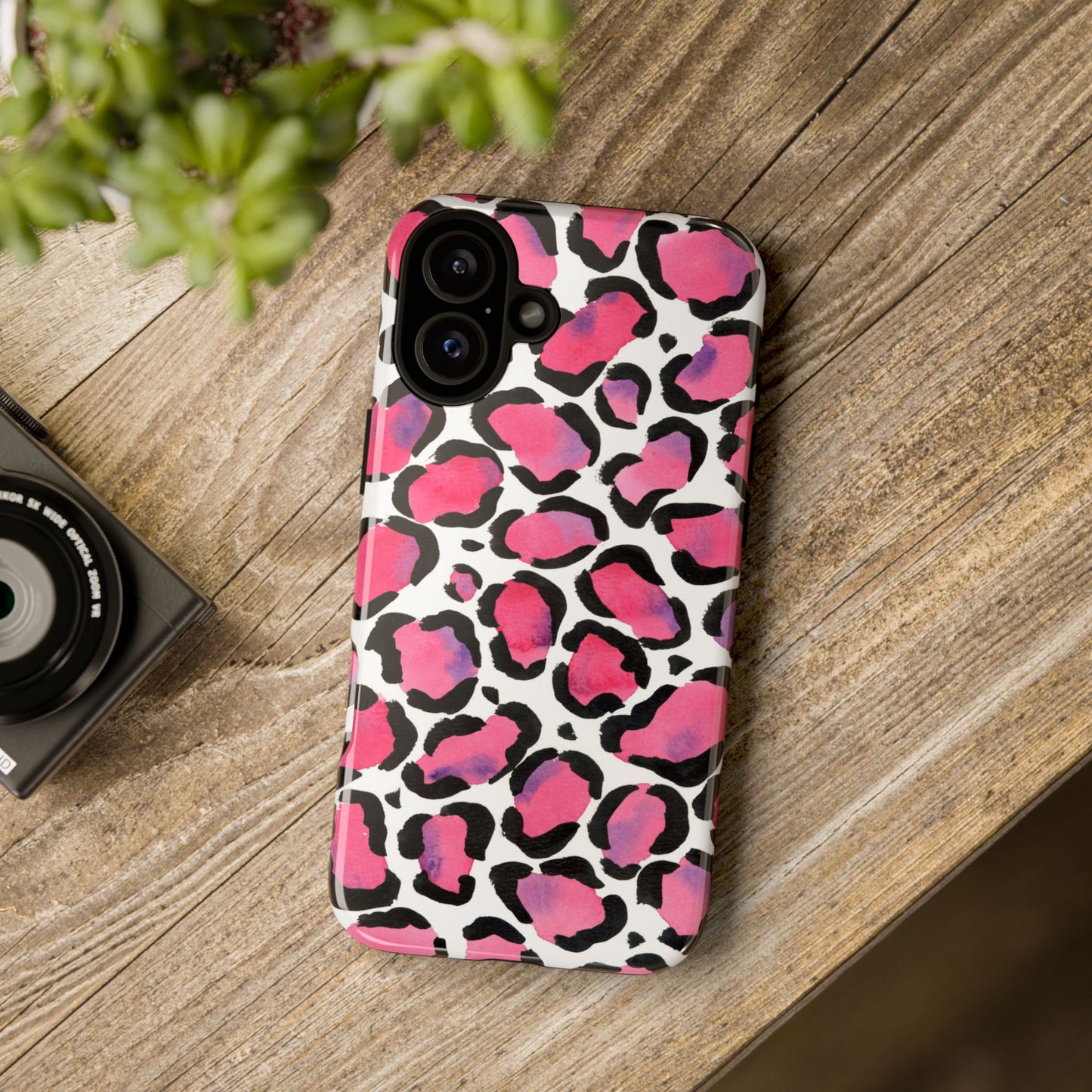Wild in Pink- Leopard Print Phone Case