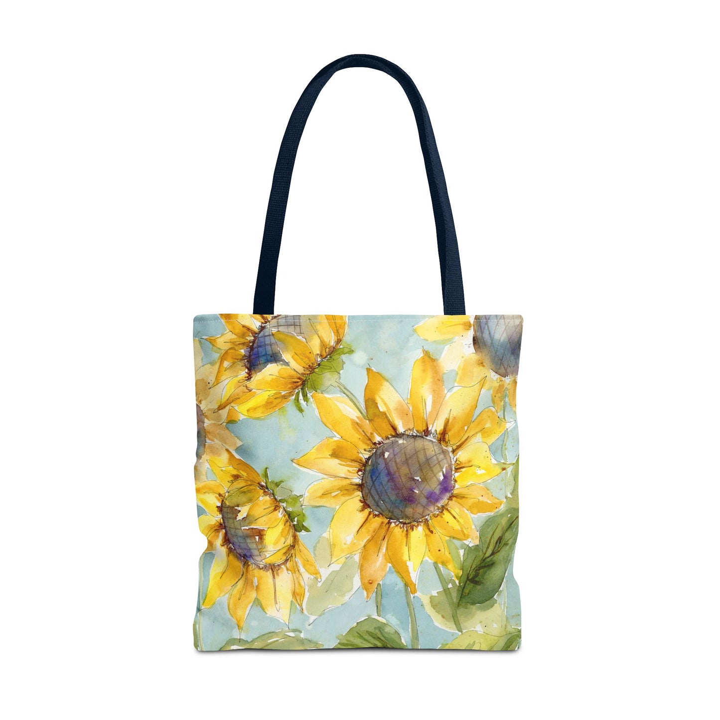 Watercolor Sunflower Tote Bag