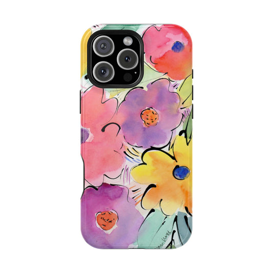 Colorful Abstract Flower Magnetic Phone Case