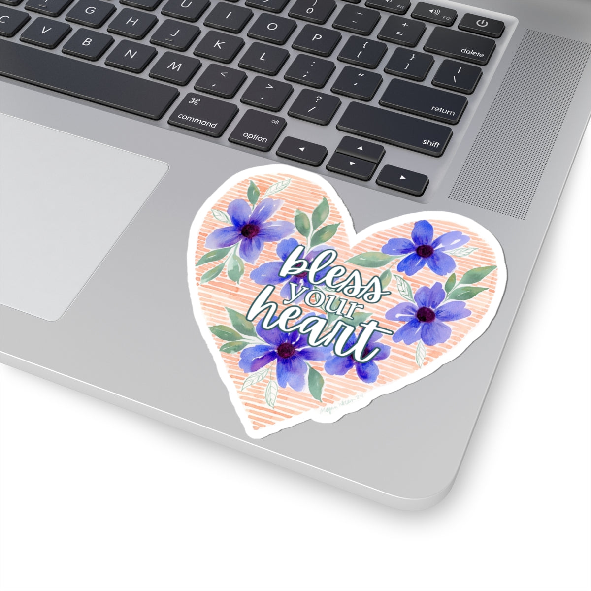 Floral Heart Sticker 'Bless your Heart'