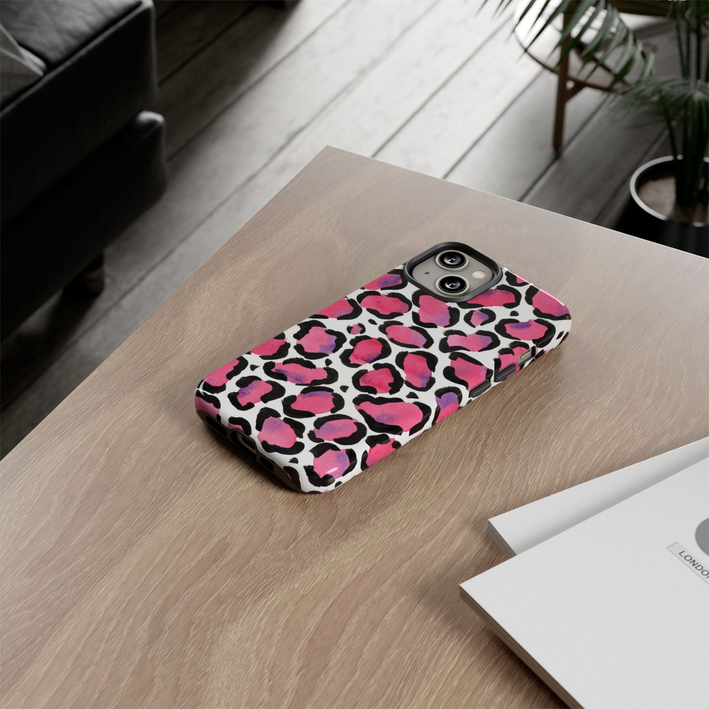 Wild in Pink- Leopard Print Phone Case