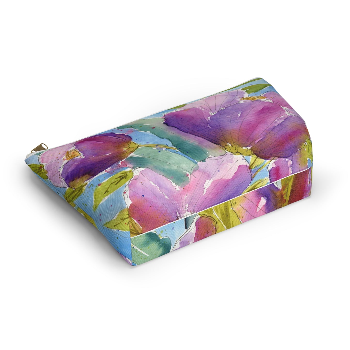Bold Purple Flower Pouch