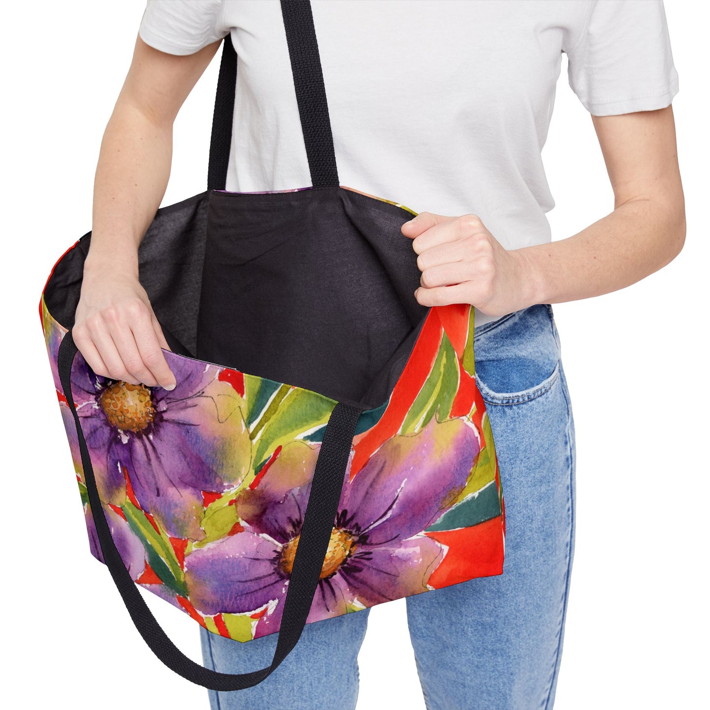 Lime & Lavender Heat Large Weekender Tote Bag
