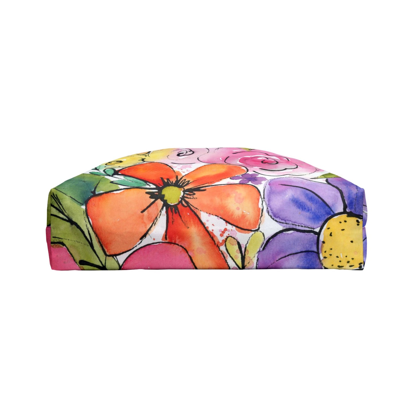 Big Bloom Weekender, Playful Colorful Bright Bold Floral Tote Bag