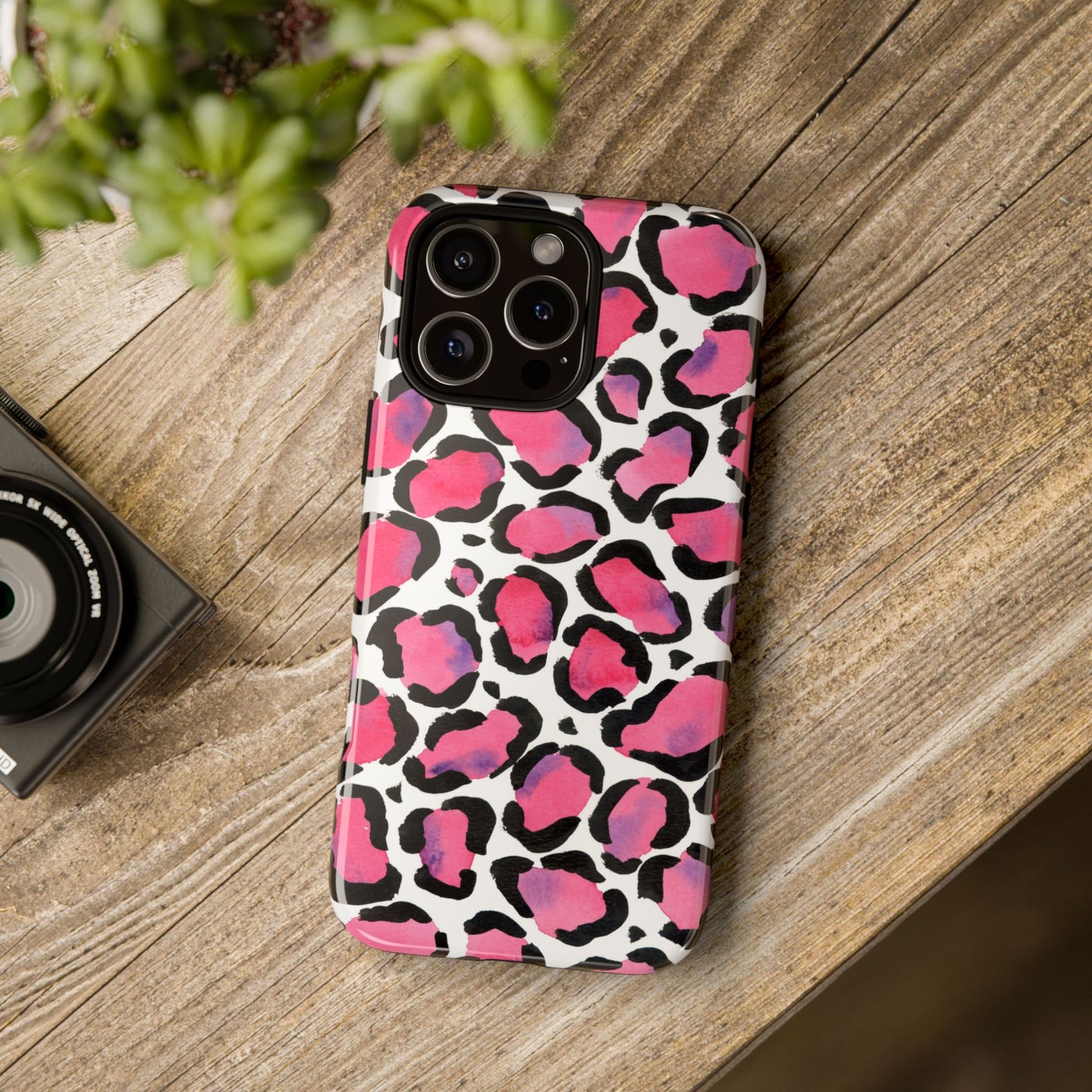 Wild in Pink- Leopard Print Phone Case