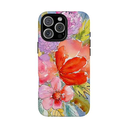Bloom Boldly, Watercolor Floral Case