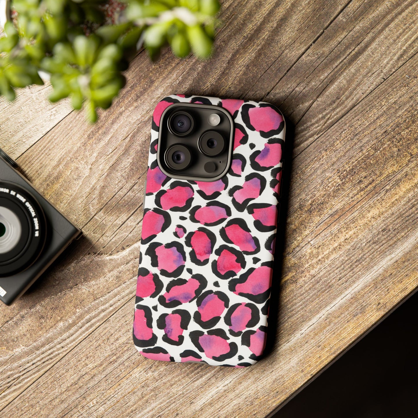 Wild in Pink- Leopard Print Phone Case