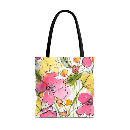 Wildberry & Lemon Petal Tote Bag