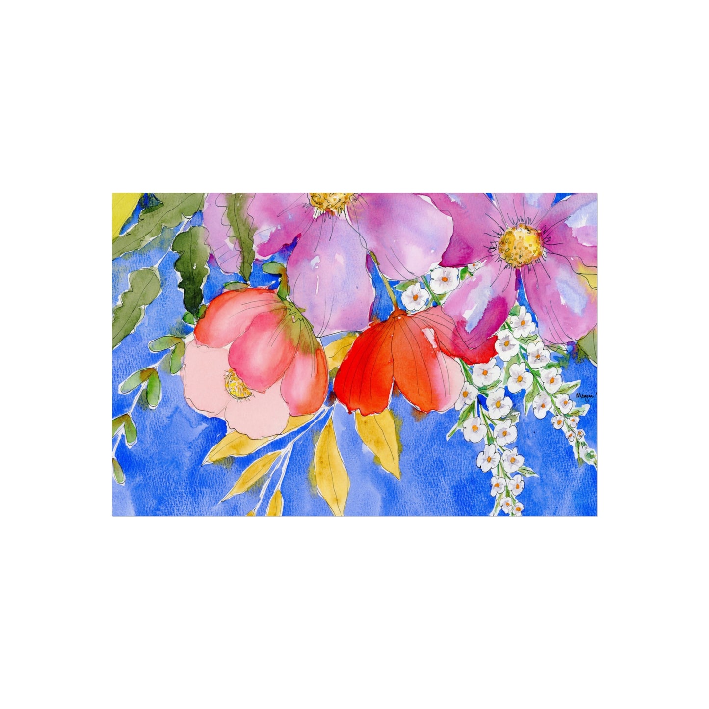 Colorful Floral Watercolor Fine Art Prints, 2 of 2