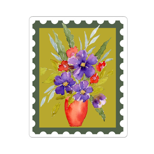 Bright Watercolor Floral Sticker