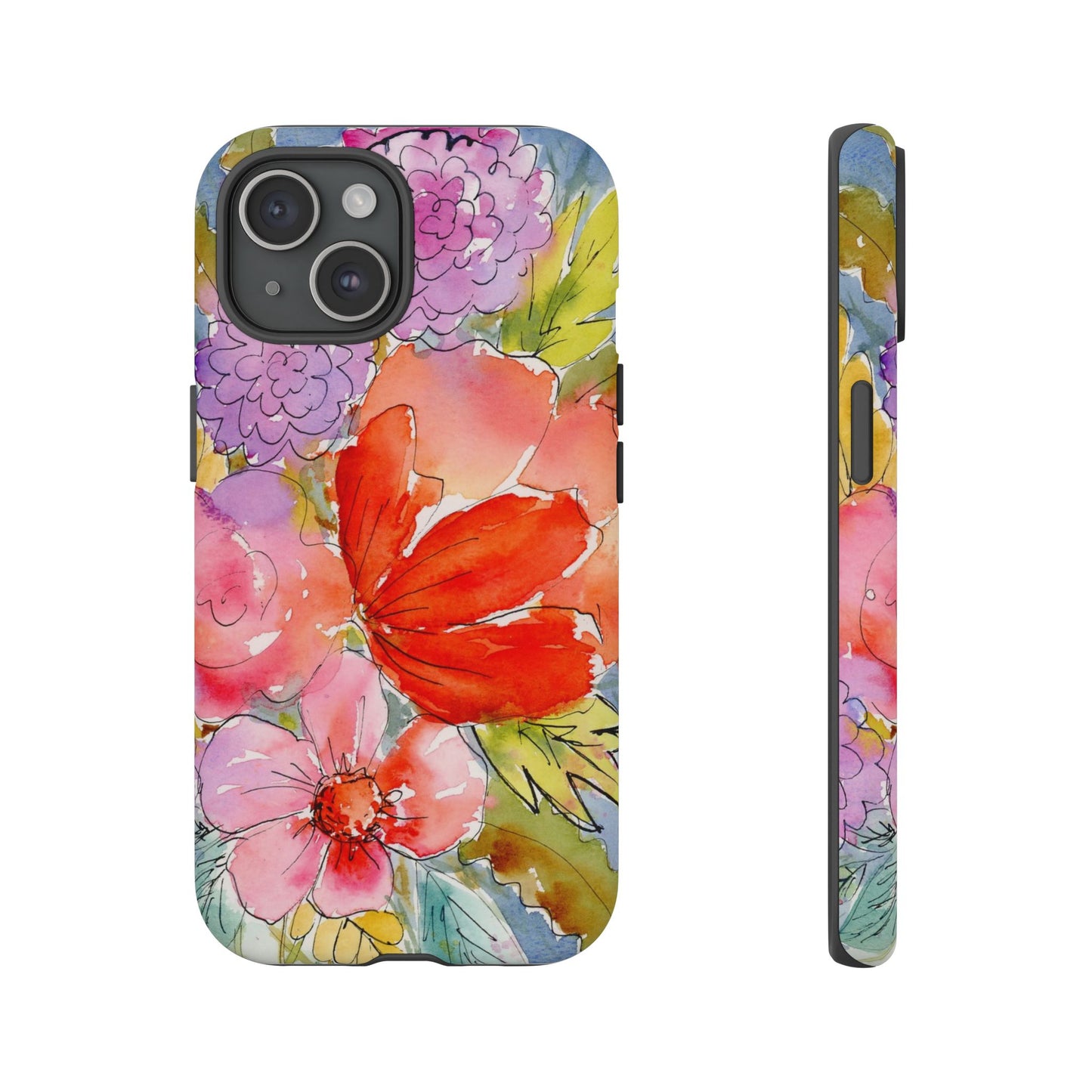 Bloom Boldly, Watercolor Floral Case